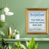 Printable wall art with Matthew 9:22 — 'Be of good comfort' scripture for peace and encouragement