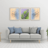 Printable wall art combo with Ezekiel 48:35 and Mark 11:22 about God’s presence and faith
