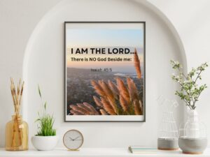 Faith inspired wall art I am Lord