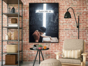 Faith inspired wall art printable Jesus up close