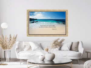 Faith inspired wall art The Lord at work.