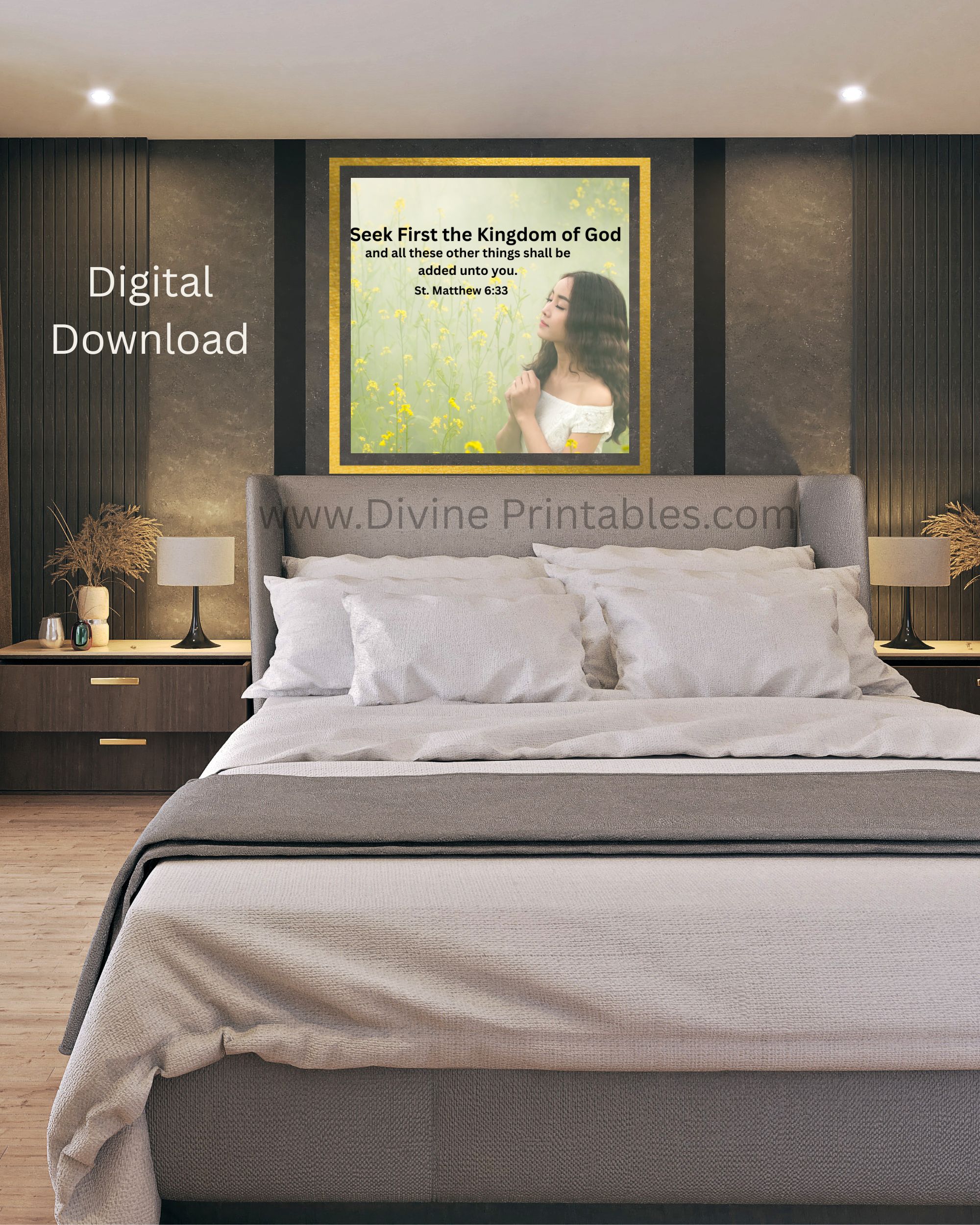 Heavenly Kingdom Christian Wall Art Gallery Image | Divine Printables Heavenly KingdomChristian wall art featuring faith-inspired artwork and inspirational home decor.