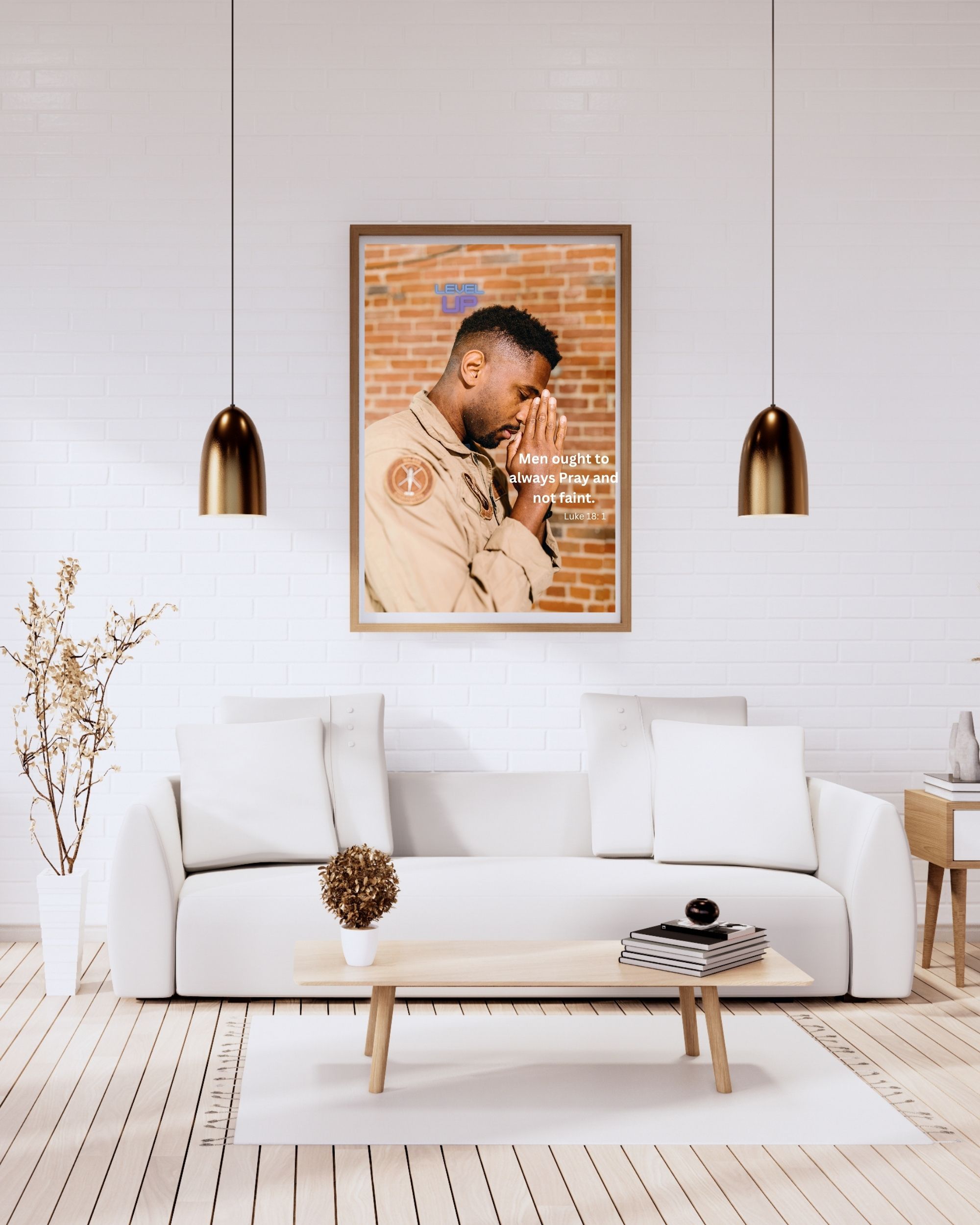Always Pray Christian Wall Art Printable Always Pray Christian wall art printable featuring Luke 18:1, inspiring persistence in prayer, faith, and a deeper connection with God.