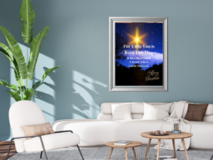 The Savior Christmas Scripture Wall Art Printable